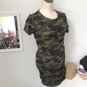 Soft Casual Camo Spandex Dress